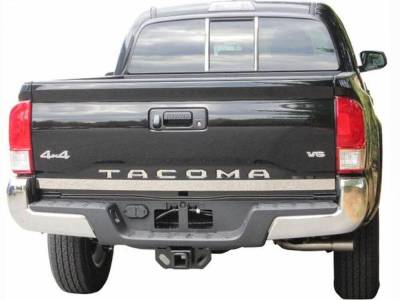 Quality Automotive Accessories - QAA RT16175 1Pc Stainless Steel Tailgate Accent for 2016-2023 Toyota Tacoma