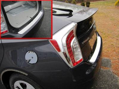 Quality Automotive Accessories - QAA RB10135 1Pc Stainless Steel Rear Bumper Accent for 2010-2015 Toyota Prius