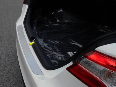 Quality Automotive Accessories - QAA RB18130 1Pc Stainless Steel Rear Bumper Accent for 2018-2024 Toyota Camry