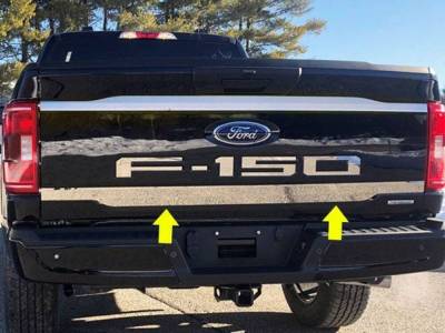 Quality Automotive Accessories - QAA RT61308 1Pc Stainless Steel Tailgate Accent for 2021-2025 Ford F150