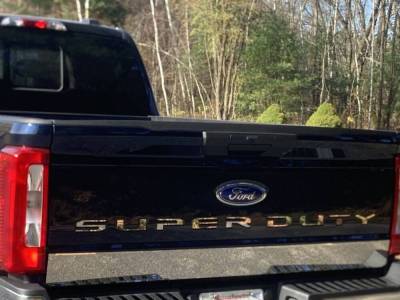 Quality Automotive Accessories - QAA RT63320 1Pc Stainless Steel Tailgate Accent for 2023-2025 Ford Super Duty