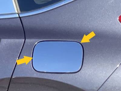 Quality Automotive Accessories - QAA GC17235 1Pc Stainless Gas Cap Door Trim for 2009-2015 Honda CR-V