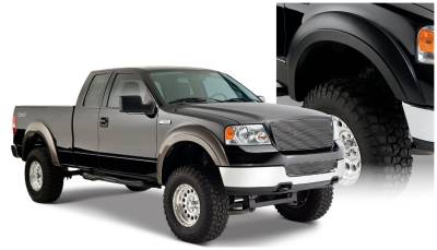 Bushwacker - Bushwacker Extend-a-Fender Front/Rear Fender Flares Black Ford F150 20915-02