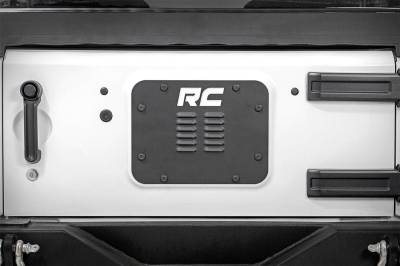 Rough Country Suspension Systems - Rough Country 10514 Black Tailgate Vent Cover Plate for 07-18 Jeep Wrangler JK