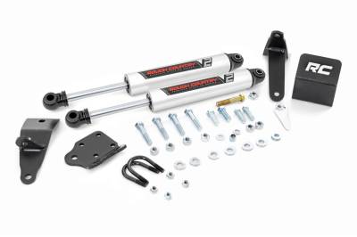 Rough Country Suspension Systems - Rough Country V2 Dual Steering Stabilizer 2"-8" Lift for 10-13 Ram HD 8749570