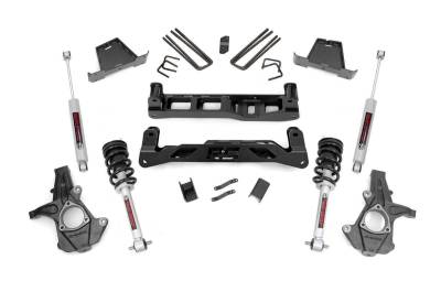 Rough Country Suspension Systems - Rough Country 7.5" Suspension Lift Kit 07-13 Silverado/Sierra 1500 RWD 26331