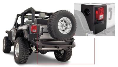 Bushwacker - Bushwacker Trail Armor Rear Corner Guards Black for Jeep JK 2dr 14009