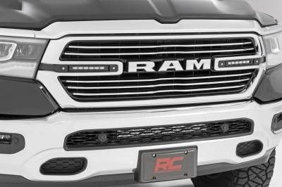 Rough Country Suspension Systems - Rough Country Grille Mount Dual 6" LED Light Bar Kit for 19-24 Ram 1500 70783