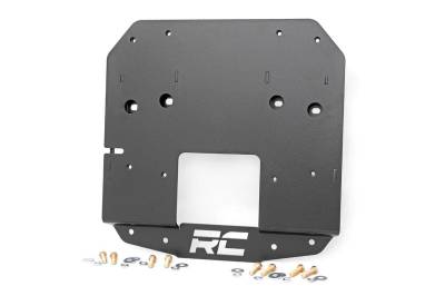 Rough Country Suspension Systems - Rough Country 10529 Spare Tire Mount Relocation Plate for 18-25 Jeep Wrangler JL