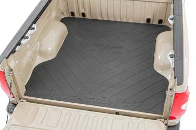 Rough Country Suspension Systems - Rough Country Rubber Truck Bed Mat Black for 07-21 Toyota Tundra 5.5' RCM681
