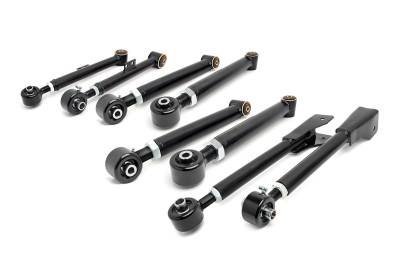 Rough Country Suspension Systems - Rough Country X-Flex Complete Control Arm Set 2.5"-6" Lift for Jeep TJ 11470