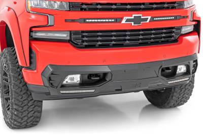 Rough Country Suspension Systems - Rough Country Front Bumper Fascia Cover Kit Black 19-22 Silverado 1500 99028