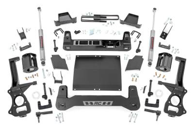 Rough Country Suspension Systems - Rough Country 6" Suspension Lift Kit 19-24 Silverado 1500 Diesel 21731D