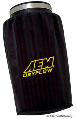 AEM Induction - AEM 1-4001 Air Filter Wrap Prefilter 6" Base 5.25" Top 9" Tall