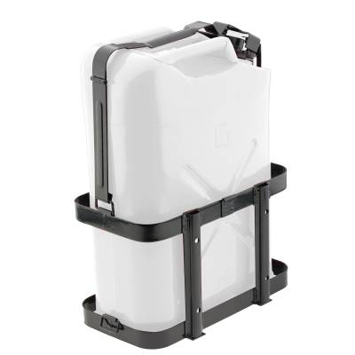 Smittybilt - Smittybilt 2798 Lockable Powdercoated Jerry Gas Can Holder Holds 5-gallon