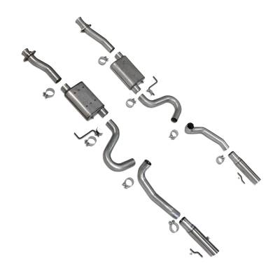 BBK Performance Parts - BBK Performance Cat-Back Dual Exhaust System-Aluminized 86-04 Mustang 3001