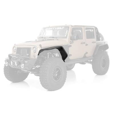 Smittybilt - Smittybilt 76838 XRC Front Fender Flare Set for 07-18 Jeep Wrangler JK