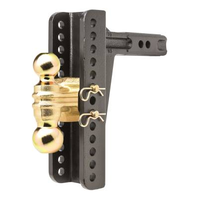 Husky Towing - Husky Towing 2" Dual-Ball Adjustable 10" Drop Trailer Hitch Ball Mount 33255