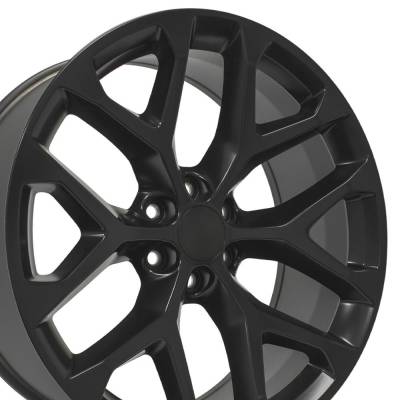 OE Wheels LLC - OE Wheels CV98B 24x10 6x5.5 24mm Satin Black CV98B-24100-6550-24B1