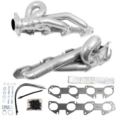 BBK Performance Parts - BBK 40150 1.75" Shorty Headers Polished Silver Ceramic for 19-24 Ram 5.7L
