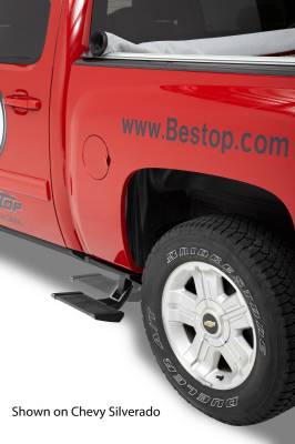Bestop - Bestop 75406-15 TrekStep Side Mount Bed Step Black for Dodge Ram
