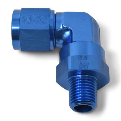 Russell - Russell 614018 Adapter Fitting 08AN Female 90-DEG to 3/8" NPT