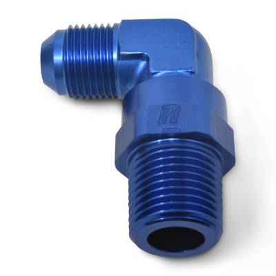 Russell - Russell 614128 Specialty AN Adapter Fitting 90-DEG Male AN To Male Swivel NPT
