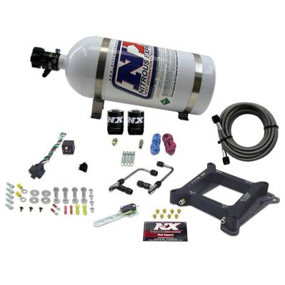 Nitrous Express - Nitrous Express 60040-10 Nx Nitrous Oxide System Kit 4150 Gemini Stage-6 GAS