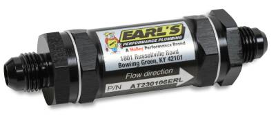 Earl's Performance - Earls Plumbing AT230106ERL Ano-Tuff Fuel Filter 35 Mic Elements -06AN Male