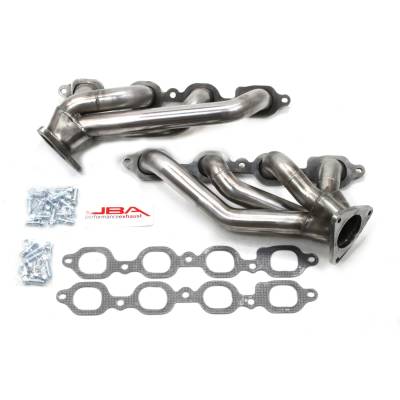 JBA Racing Headers - JBA Headers 1.625" Shorty Stainless Headers-Raw GM Truck 5.3/6.2L 1850S-4