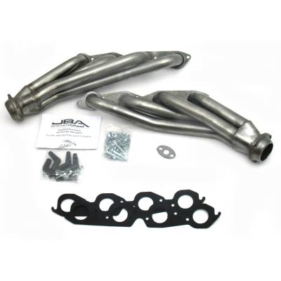 JBA Racing Headers - JBA Headers 1.75" Shorty Stainless Headers-Raw GM Truck 8.1L 1860S