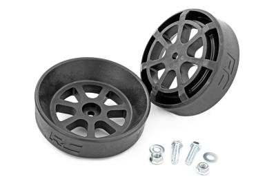 Rough Country Suspension Systems - Rough Country Rear Air Spring Mount Cradle Kit Black Pair 10019