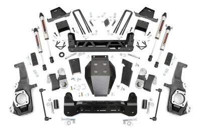 Rough Country Suspension Systems - Rough Country 7" Suspension Lift Kit 20-25 Silverado/Sierra 2500HD 4WD 10170