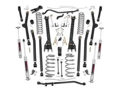 Rough Country Suspension Systems - Rough Country 63830 4" Suspension Lift Kit for 04-06 Jeep Wrangler LJ 4WD