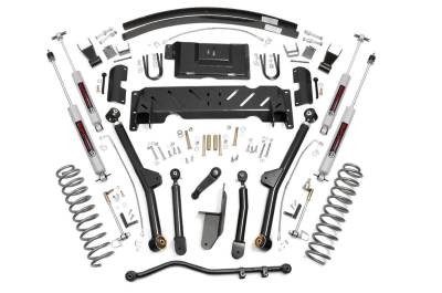 Rough Country Suspension Systems - Rough Country 68922 4.5" Suspension Lift Kit for 84-01 Jeep Cherokee XJ NP231