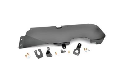 Rough Country Suspension Systems - Rough Country 794 Gas Tank Skid Plate Black for 07-18 Jeep Wrangler JK 2DR