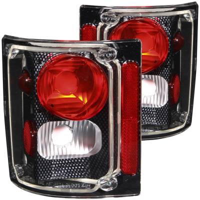 Anzo USA - Anzo USA Carbon Fiber Euro Clear Lens Taillight Set GM C/K Trucks/Suvs 211015