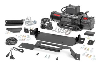 Rough Country Suspension Systems - Rough Country Front Hidden Winch Mount Kit w/Winch 20-22 Super Duty 51127