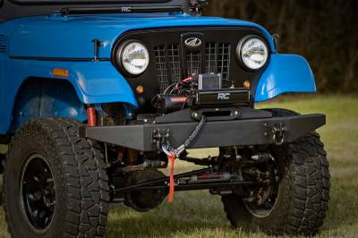 Rough Country Suspension Systems - Rough Country Front Winch Mount w/PRO9500 Winch for Mahindra Roxor 92072