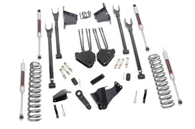 Rough Country Suspension Systems - Rough Country 8" 4-Link Lift Kit 05-07 F250/F350 Super Duty Diesel 4WD 59140