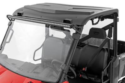Rough Country Suspension Systems - Rough Country 79113211 Molded UTV Roof Panel Black for Polaris Ranger 1000