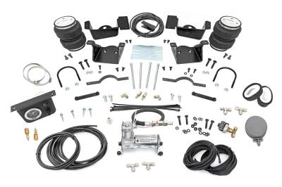Rough Country Suspension Systems - Rough Country 10034C Rear Air Spring Kit w/Compressor for Silverado/Sierra HD