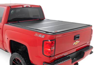 Rough Country Suspension Systems - Rough Country Hard Tri-Fold Tonneau Cover Silverado/Sierra 5.8' 49119551