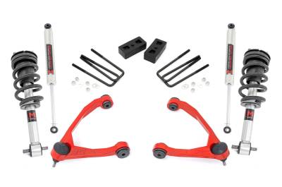 Rough Country Suspension Systems - Rough Country 3.5" Suspension Lift Kit 07-13 Silverado/Sierra 1500 RWD 24640RED