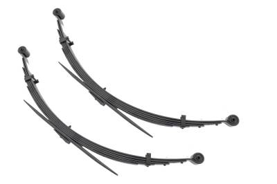 Rough Country Suspension Systems - Rough Country 8026Kit Rear Leaf Spring Kit for 4" Lift for 77-91 GM 1/2 Ton 4WD