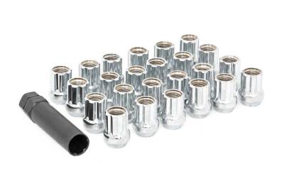 Rough Country Suspension Systems - Rough Country M12 x 1.5 Lug Nut Set of 24 |Chrome Open End