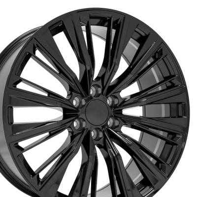OE Wheels LLC - OE Wheels CA93-24100-6550-28B CA93 24x10 6x5.5 28mm Gloss Black