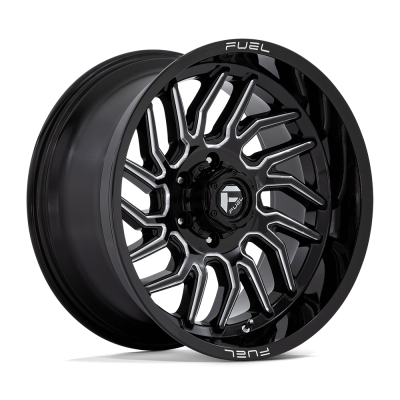 Fuel 1PC - Fuel Off Road D807 HURRICANE 20x10 6x5.5 -18mm Gloss Black/Milled D80720008447
