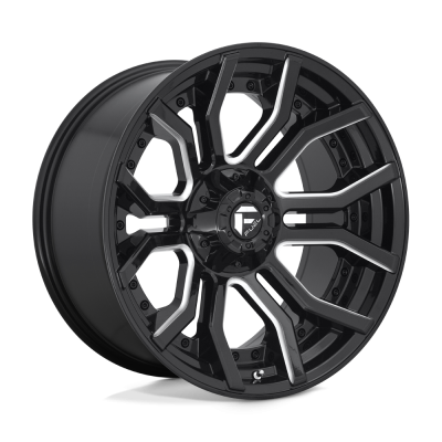 Fuel 1PC - Fuel Off Road D711 RAGE 20x10 6x135/5.5 -18mm Gloss Black/Milled D71120009847