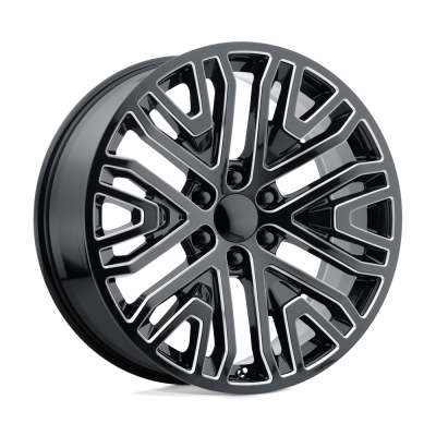 Performance Replicas - Performance Replicas PR197 20x9 6x5.5 24mm Gloss Black/Milled 197M-295824